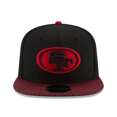 Youth San Francisco 49ers New Era Black Alt 2017 Sideline Official 9FIFTY Snapback Hat 2756245